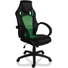 Kancelárska stolička Racing dizajn 2 | zeleno-čierna