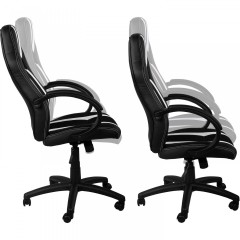 Kancelárska stolička GS Series | vínovo-čierna s pruhmi č.3