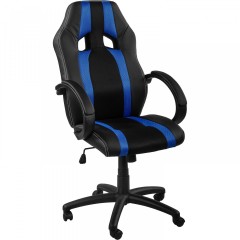 Kancelárska stolička GS Series | modro-čierna s pruhmi