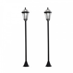 Sada 2 solárních zahradních lamp | černá č.2