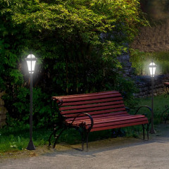 Sada 2 solárních zahradních lamp | černá č.1