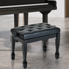 Stolička ke klavíru 64x35x45-55 cm | černá č.1