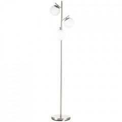 Stojící lampa se 3 skleněnými stínidly | stříbrná č.1