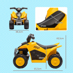 Dětská elektrická čtyřkolka pro děti od 1,5 do 3 let | žlutá č.3