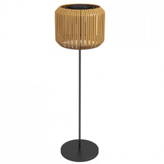Ratanová solární lampa Ø34 x 130 cm | žlutá č.2