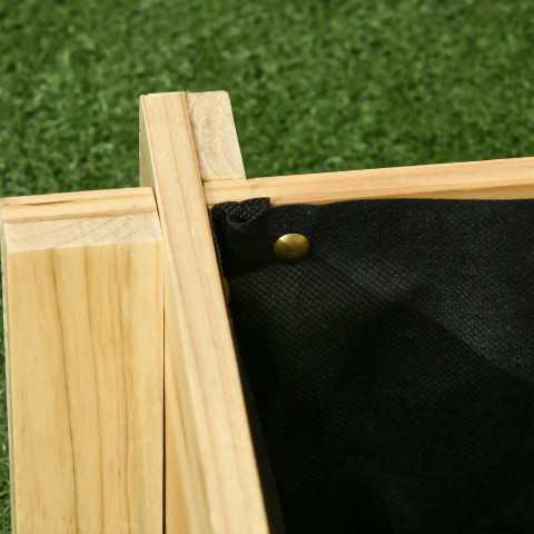 Třípatrový květinový truhlík 93 x 93 x 35 cm | přírodní č.4