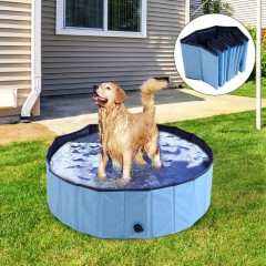 Skladací bazén pre psa 100 x 30 cm | modrý č.1