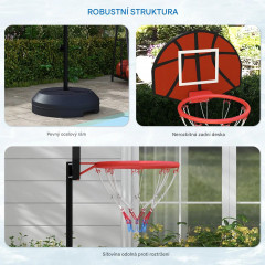 Stojan na basketbalový koš | černý č.2