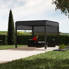Moderní ocelová pergola 3 x 4 m | Antracit