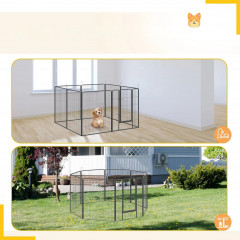 100 cm vysoký výběh pro štěňata | šedý č.2