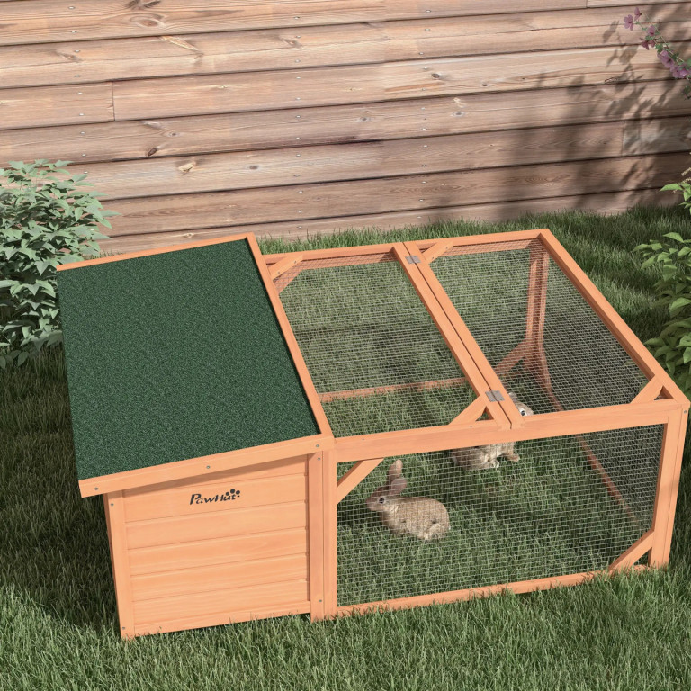 Výběh pro malá zvířata 125,5x100x49 cm | oranžový+zelený