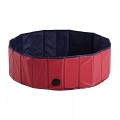 Skladací bazén pre psa 100 x 30 cm | červený