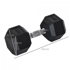 Šestihranná činka 1 x 15 KG | černá č.3