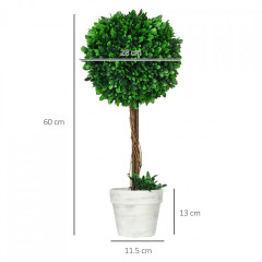 Umělé stromky 60 cm 2 ks | zelené č.3