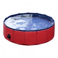 Skladací bazén pre psa 160 x 30 cm | červený č.1