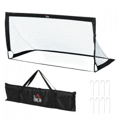 Sada 2 fotbalových mini branek 186x90x89 cm| černé č.3