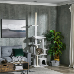 Vysoký kočičí strom 225 - 255 cm | světle šedý