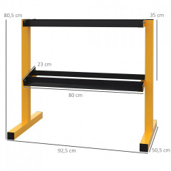 Stojan na činky nosnost až 270 kg | žlutá+černá č.2