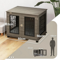 Box pro psa 80x56x63 cm | šedý č.2
