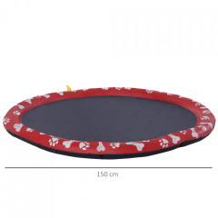 Brouzdaliště pro psy 150 cm | červené č.2