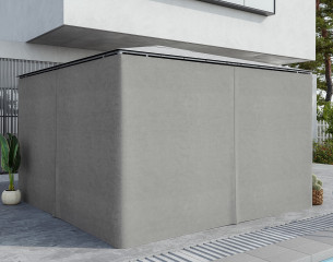 4 boční panely pro altán 3x4 m 352 x 205 cm | světle šedé č.1