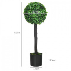Umělé zimostrázy odolné proti UV záření 60 cm 2 ks| zelené č.3