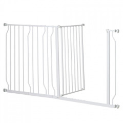 Bezpečnostní branka pro psy 75-145 cm | bílá č.2