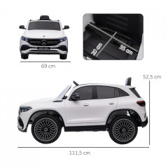 Dětské elektrické autíčko pro děti 3-8 let | bílé č.2