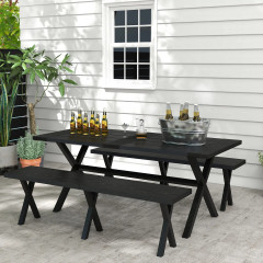 Pivní set 3 dílný 180x80x73 cm | černý č.1