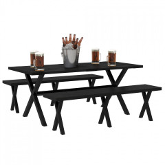 Pivní set 3 dílný 180x80x73 cm | černý č.2