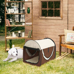 Prepravný box pre psov 61 x 46 x 51 cm | hnedý č.1