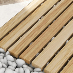 Venkovní dřevěný chodníček 120 cm | přírodní č.2
