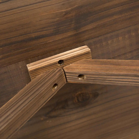 Zahradní stůl z masivního dřeva 113 x 60 x 65 cm | přírodní č.3