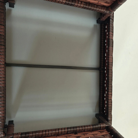 Ratanový zahradní stůl 60x41x41cm | hnědý č.5