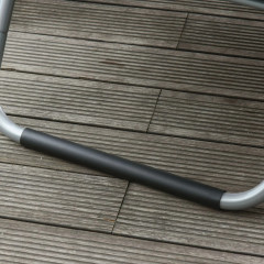 Zahradní lehátko s polštářem 160 x 60 x 65 cm | šedé č.3