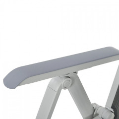 Skládací zahradní lehátko 62 x 96 x 108 cm | tmavě šedé č.3