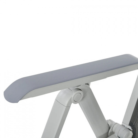 Skládací zahradní lehátko 62 x 96 x 108 cm | tmavě šedé č.3