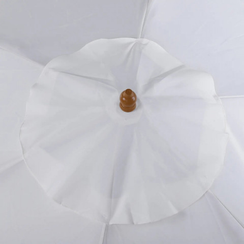 Zahradní slunečník Ø2,5 x 2,3 m | bílý č.5