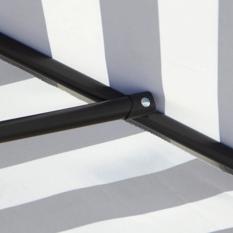 Slunečník s ocelovým rámem Ø 230x216 cm | modrý pruh č.4