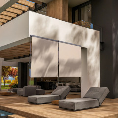 Vertikální markýza na balkón 160x250 cm | krémově bílá č.1