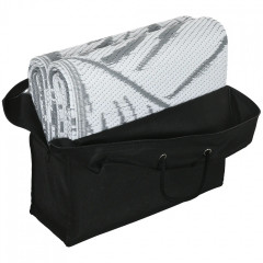 Venkovní oboustranný koberec 182x274cm| šedý+bílý č.3