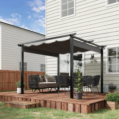 Zahradní pergola 2,95 x 2,95 m | šedá č.1