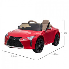 Dětské elektrické autíčko Lexus | červené č.2