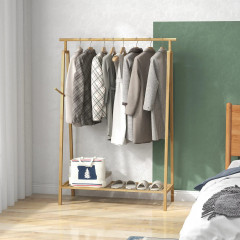 Bambusový věšák s policí 110 x 42 x 152 cm | přírodní č.1