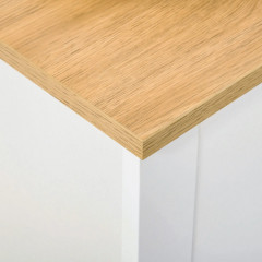 Výklopný botník na 12 párů bot 72 x 26 x 80 cm | přírodní + bílá č.3