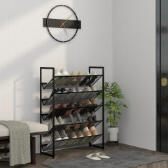 Regál na boty 72 x 30 x 102 cm | černý č.2