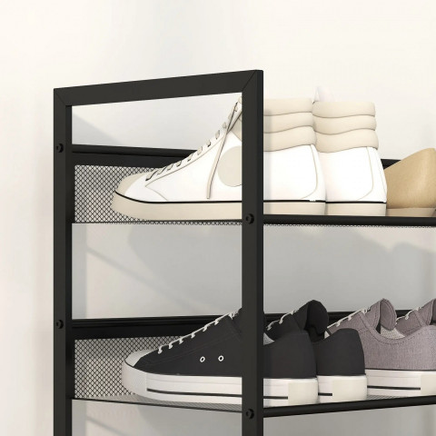 Regál na boty 72 x 30 x 102 cm | černý č.3