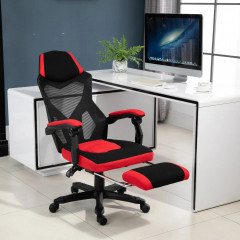Ergonomická židle 58x63x112-122 cm | červená a černá č.2