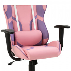 Ergonomická židle 69x56x125,5 cm | růžová a fialová č.3
