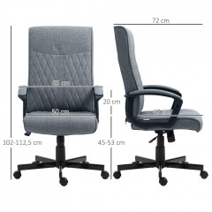 Ergonomická židle 65x72x102-112,5 cm | tmavě šedá č.3
